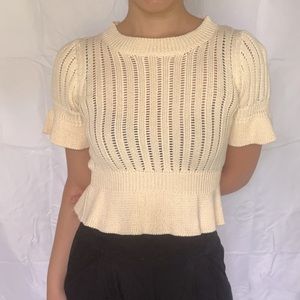 LSG (Lisa Says Gah) Madinga Peplum Knit Top